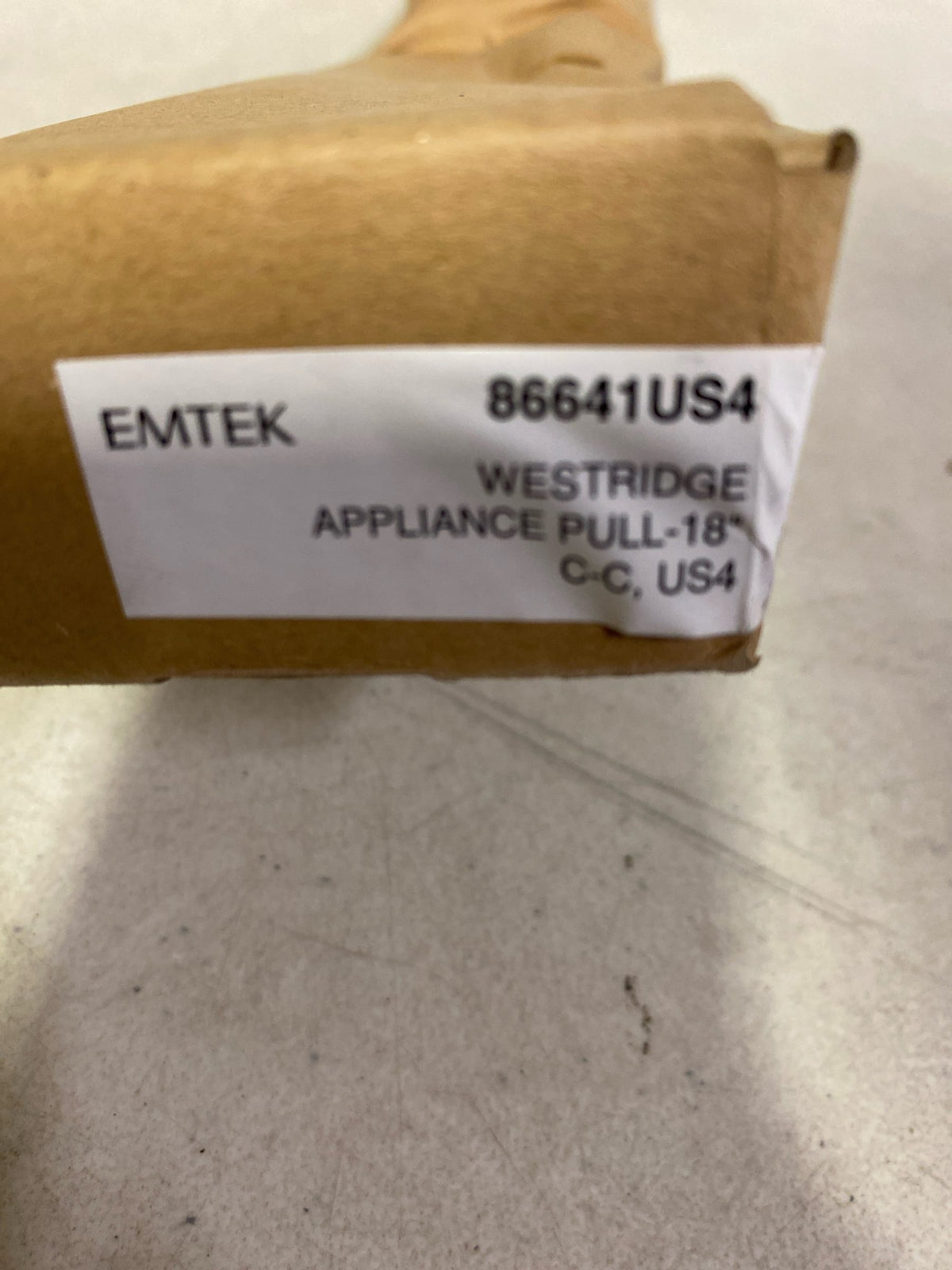 Emtek 86641US4 Westridge 18 Inch Center to Center Handle Appliance Pull from the Timeless Classic Collection - Satin Brass