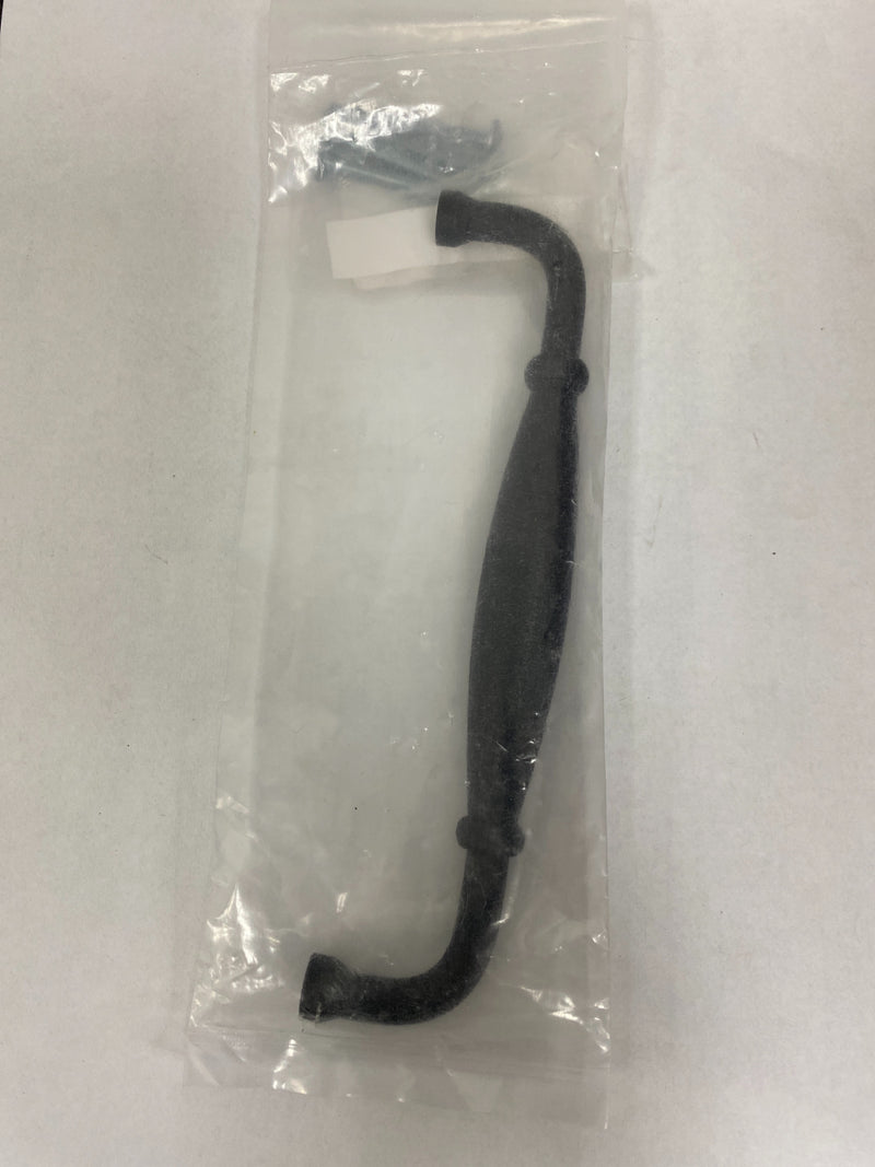 Emtek 76046FB Rustic 6 Inch Center to Center Handle Cabinet Pull - Flat Black