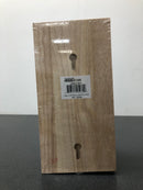 Hardware Resources COR33-2RW Corbel with Decorative Styling, 10"H x 5"W x 6"D - Natural Rubberwood