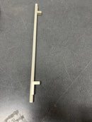 Alno A2903-12-MN Vita Bella 12" Center to Center Modern Knurled Large Cabinet Bar Handle / Drawer Bar Pull with "L" Posts - Matte Nickel