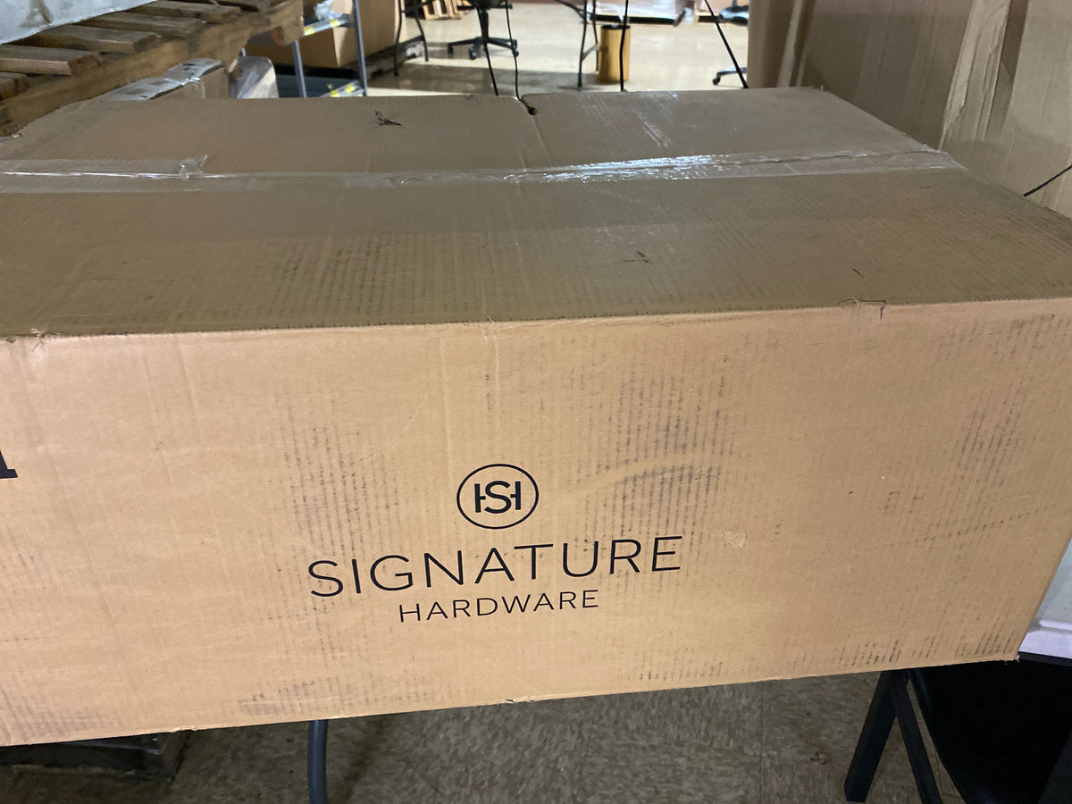 Signature Hardware SHGR2B3322WH Totten 33" Drop In / Undermount 50/50 Double Basin Granite Composite Kitchen Sink - White