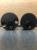 Emtek 4830US19 Baden Double Cylinder Keyed Entry Handleset - Flat Black