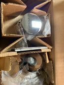 Baldwin FDCONCRR260 Contemporary Non-Turning Two-Sided Dummy Door Knob Set with Round Rose - Polished Chrome