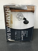 Hampton bay 65740 Bryson 1-Light Matte Black Wall Sconce