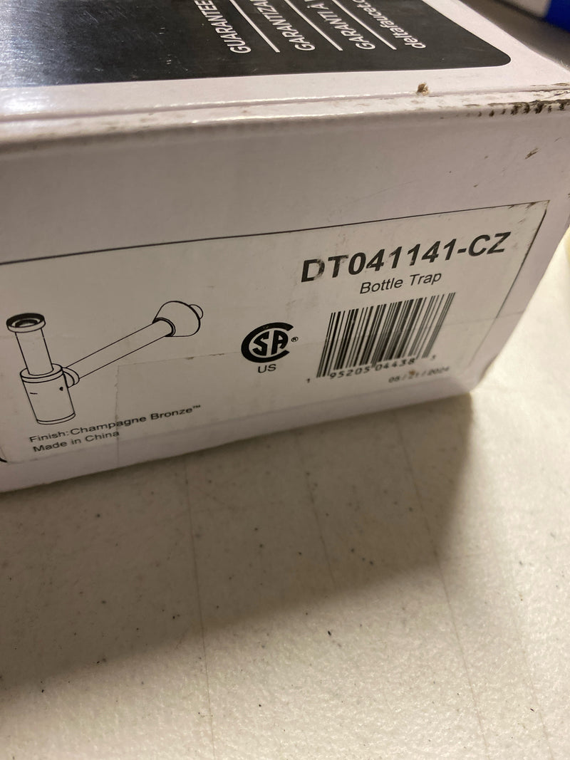 Delta DT041141-CZ Decorative P-trap Bottle Trap with 12" Straight Arm and 1-1/4" Connection - Champagne Bronze