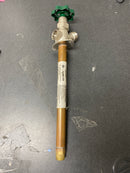 Prier Products C-144D10 1/2" MPT x 1/2 Sweat Handle-Operated Freezeless Residential Wall Hydrant with 10" Insertion - Satin Nickel