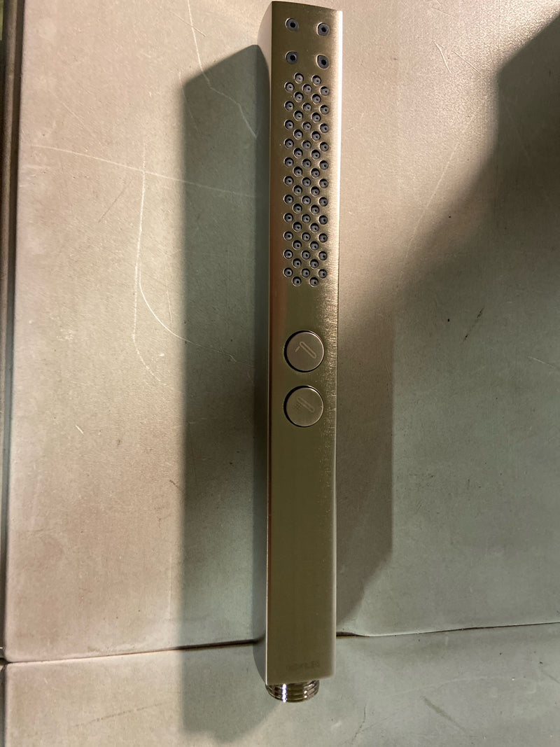 Kohler K-21336-BN Shift Square 2.5 GPM Multi Function Hand Shower with Katalyst - Vibrant Brushed Nickel