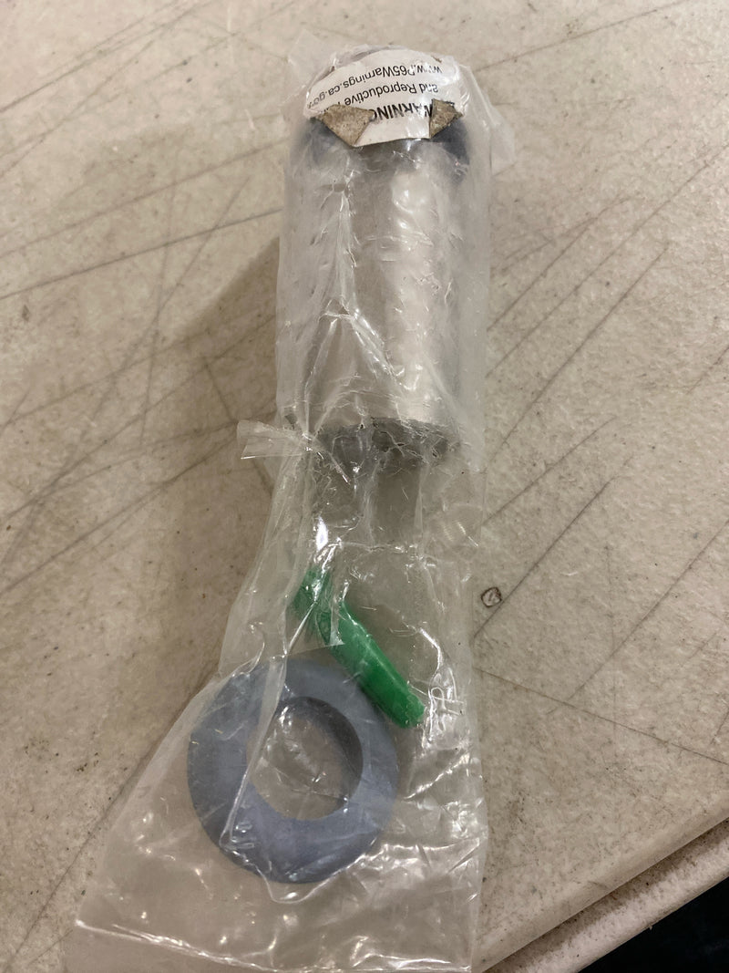 DELTANA Round Universal Floor Bumper 3", Solid Brass (Brushed Nickel)