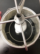 Home decorators collection HDY19558P3 Havenport 2-Light Silver Pendant with White Fabric Shade