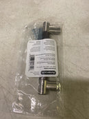 Amerock BP36558G10ORB Esquire 5-1/16 in. (128mm) Modern Satin Nickel/Oil-Rubbed Bronze Bar Cabinet Pull