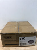 Vigo VG04061 Concreto Stone 15" Circular Concrete Vessel Bathroom Sink - Gray