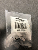 Top Knobs TK591BLK Oculus 1-1/8 Inch Mushroom Cabinet Knob from the Mercer Collection - Black