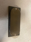 Emtek 2201TWB 4 Inch High Solid Brass Rectangular Flush Pull for Sliding Doors - Tumbled White Bronze