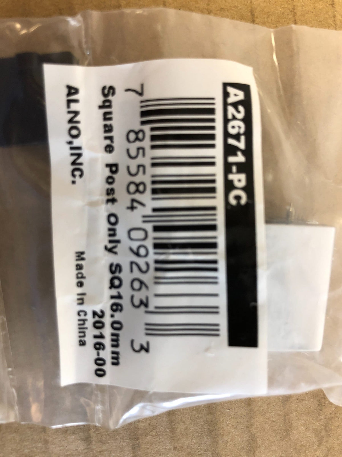 Alno 9/16 Inch Square Cabinet Ring Pull Mount - Less Ring