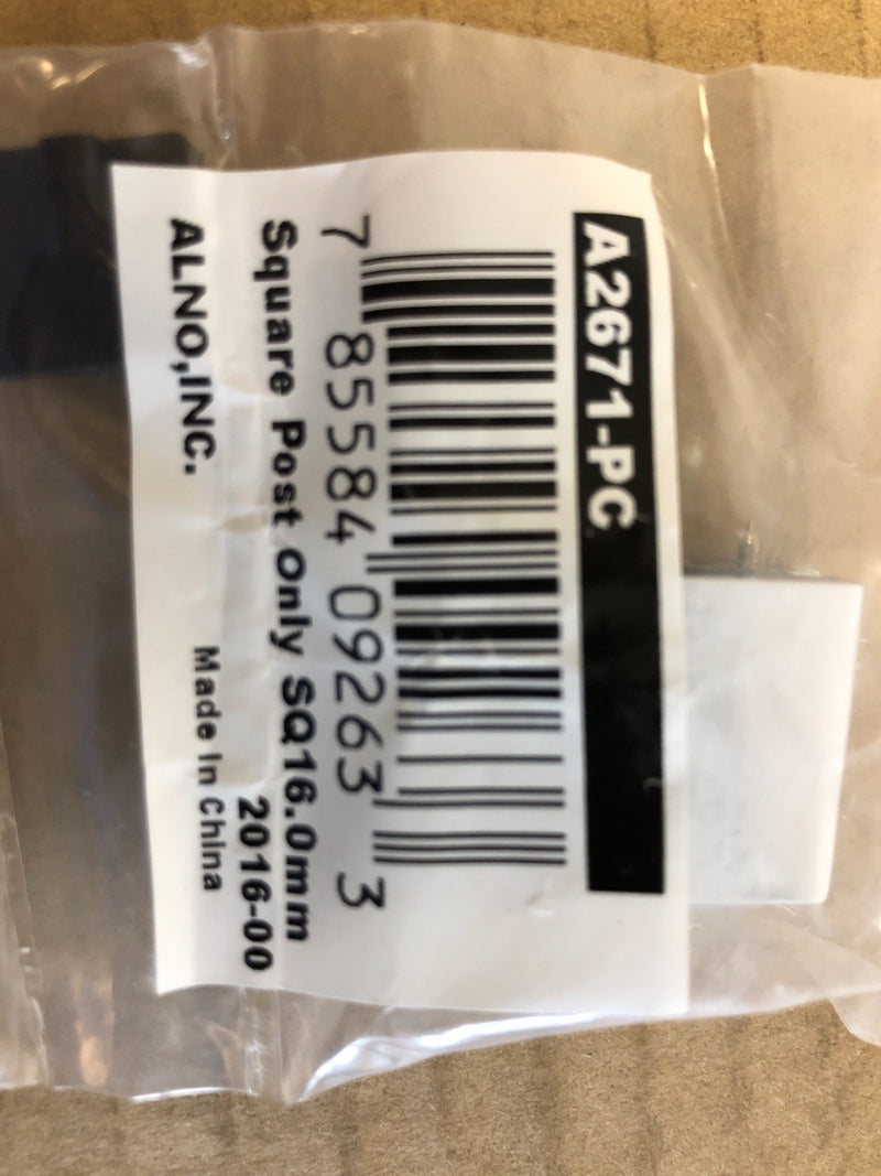 Alno 9/16 Inch Square Cabinet Ring Pull Mount - Less Ring