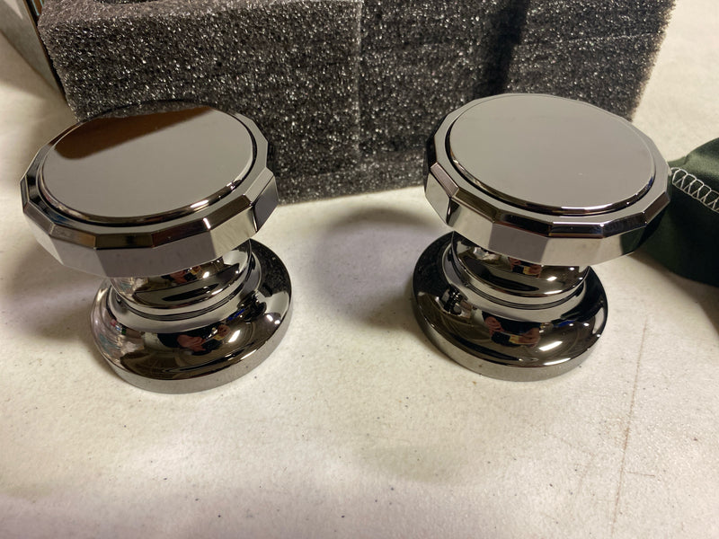 Brizo HW665-BNX Beauclere Wheel Handles for Roman Tub Faucet - Brilliance Black Onyx