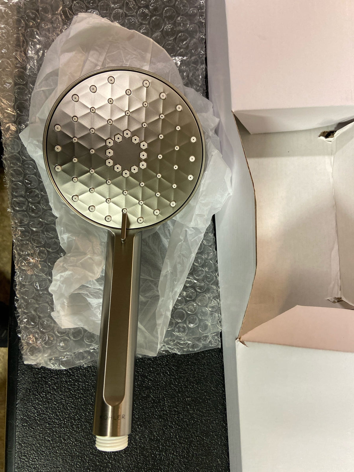Kohler K-99242-Y-BN Awaken 2.5 GPM Multi Function Hand Shower Package with MasterClean Sprayface - Includes Slide Bar and Hose - Vibrant Brushed Nickel