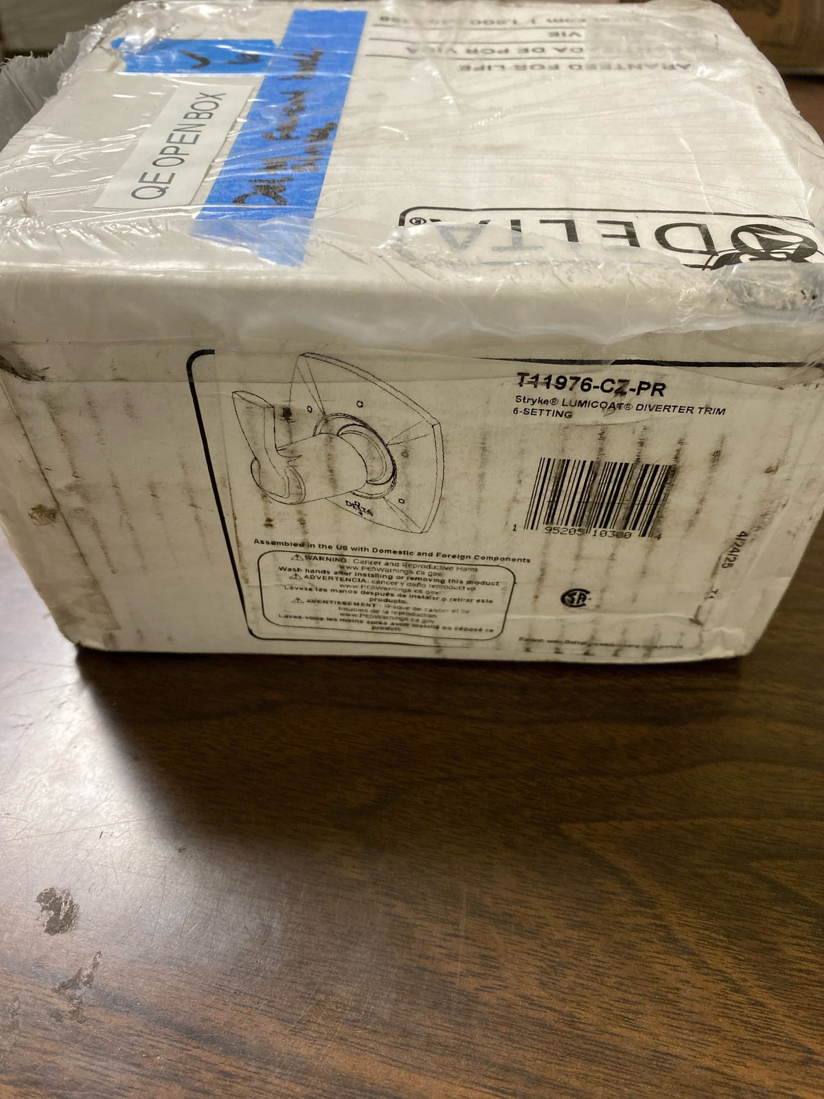 Delta T11976-CZ-PR Stryke Six Function Diverter Valve Trim Less Rough-In Valve - Three Independent Positions, Three Shared Position - Lumicoat Champagne Bronze