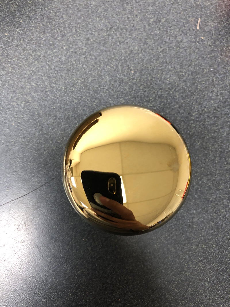 Baldwin PSROUTRR003 Round Passage Door Knob with Round Rose - Polished Brass