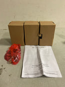 Hampton bay HD6587C Regan 63 in. Matte Black Floor Lamp with Clear Glass Shades