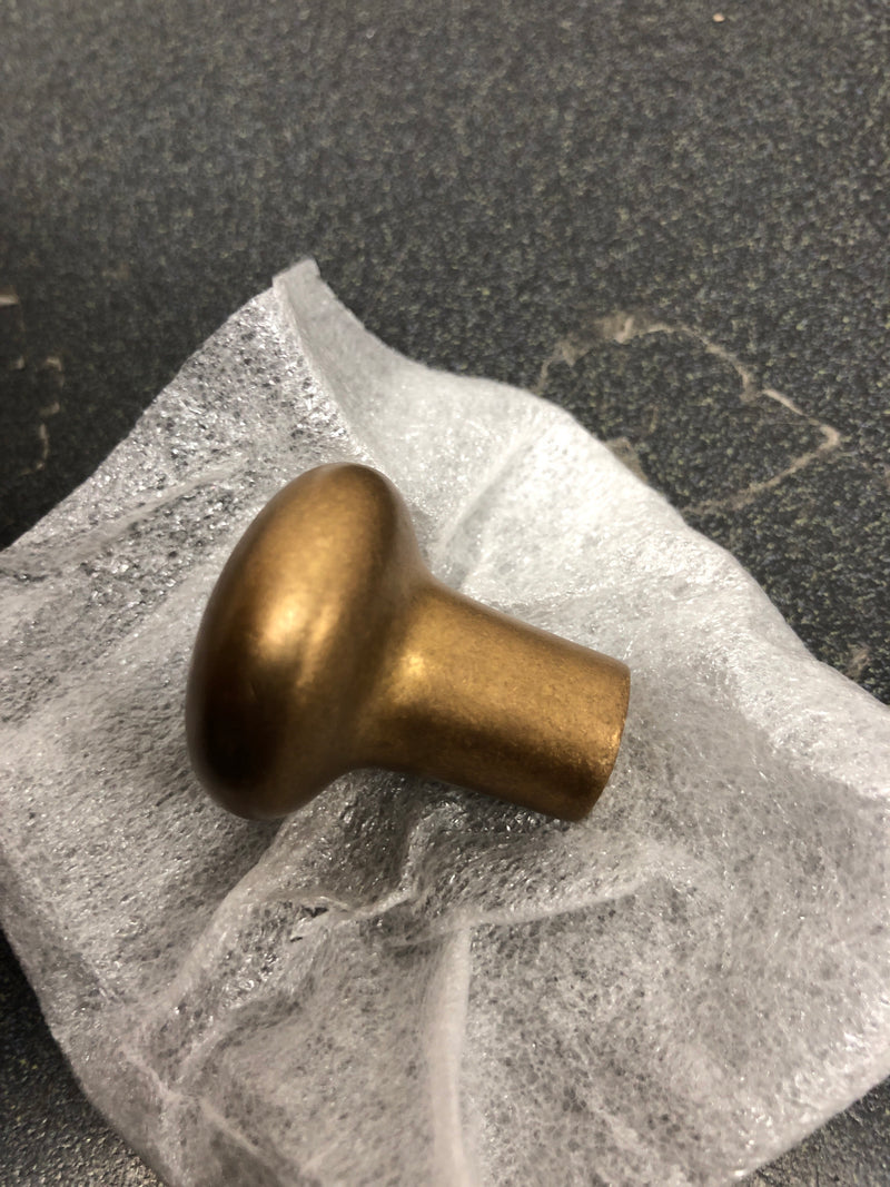 Top Knobs M1551 Rounded 1-1/8 Inch Mushroom Cabinet Knob from the Aspen Collection - Light Bronze