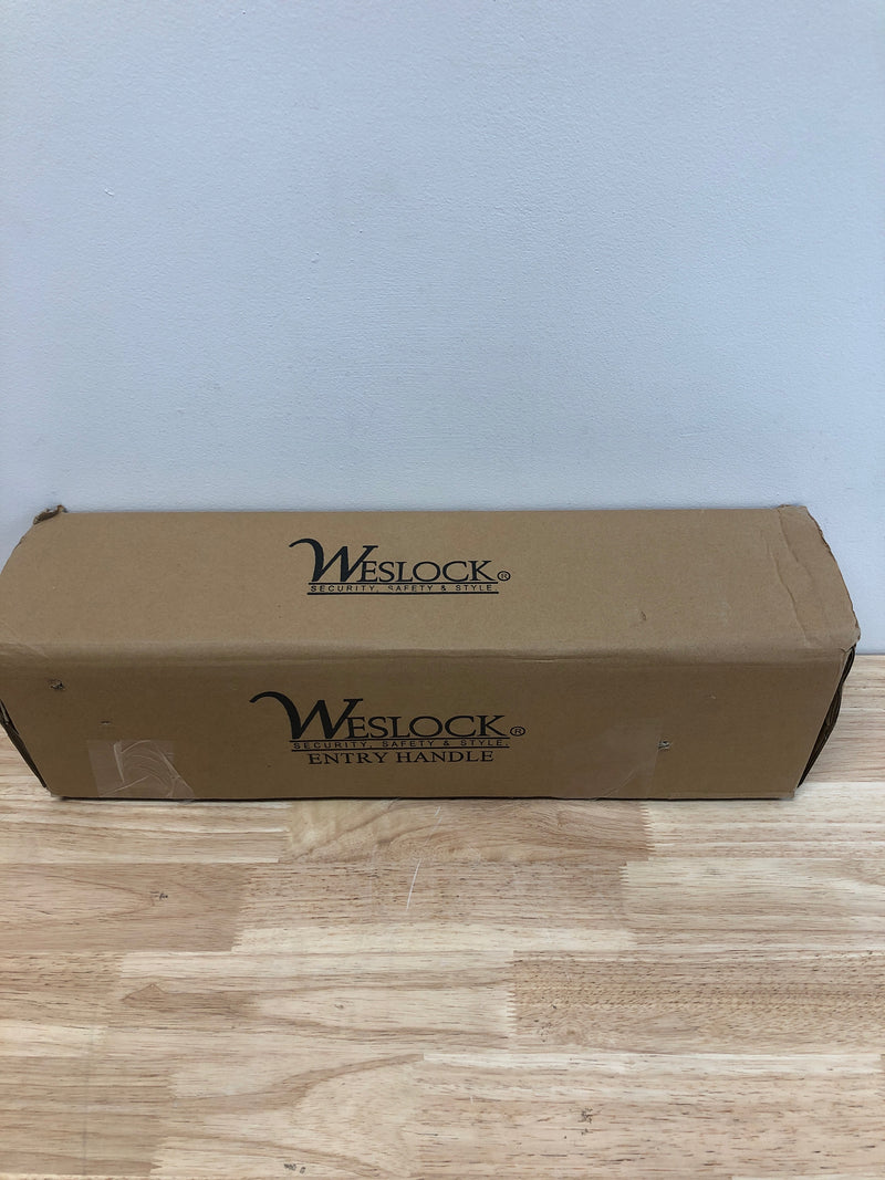 Weslock 06691-N--002D Woodward II Series Exterior Single Cylinder Keyed Entry Handleset from the Elegance Collection - Satin Nickel