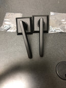 Emtek 505HLOUS19 Helios Reversible Non-Turning Two-Sided Dummy Door Lever Set from the Brass Modern Collection - Flat Black