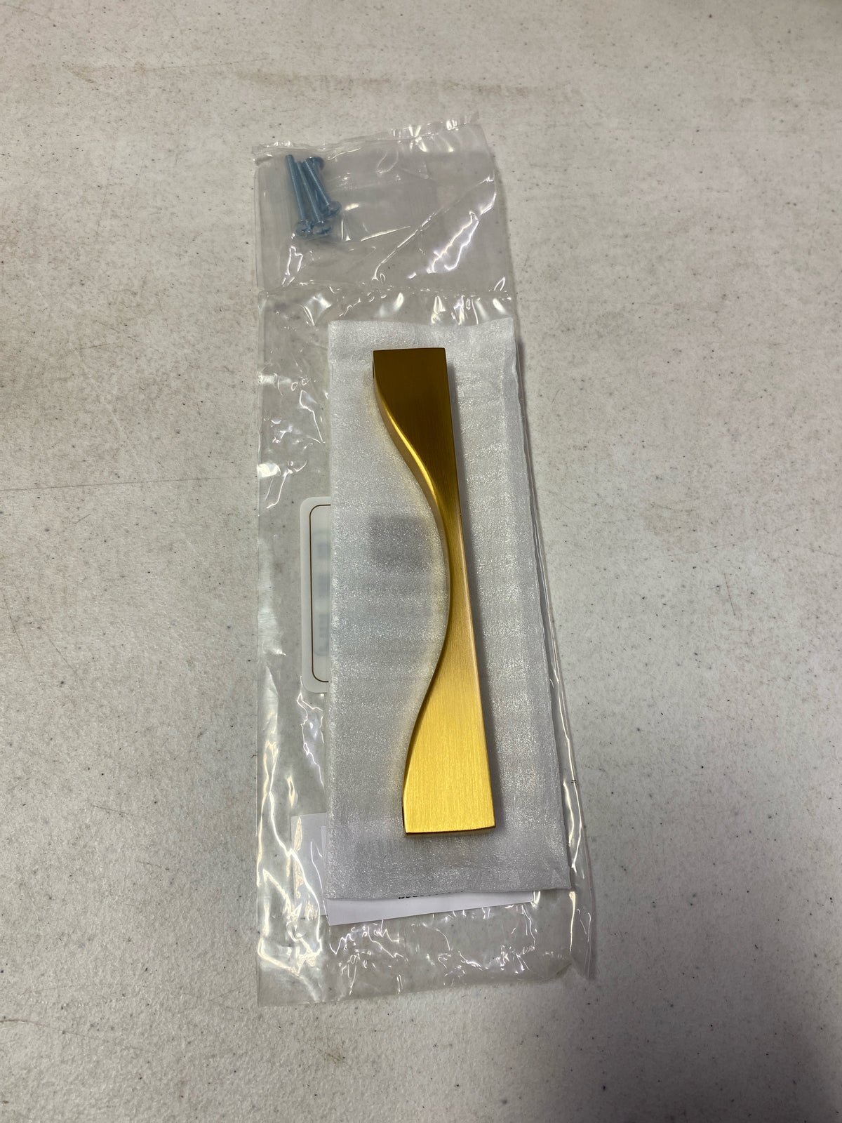 Belwith Keeler B076151-BGB Channel 6-5/16" (160 mm) Center to Center Modern Bauhaus Negative Space Cabinet Handle / Drawer Pull - Brushed Golden Brass