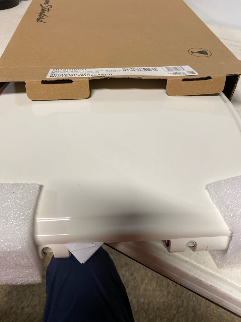 American Standard 5020A65G.020 Elongated Closed-Front Toilet Seat with Soft Close, Grip Tight, and Quick Release - White