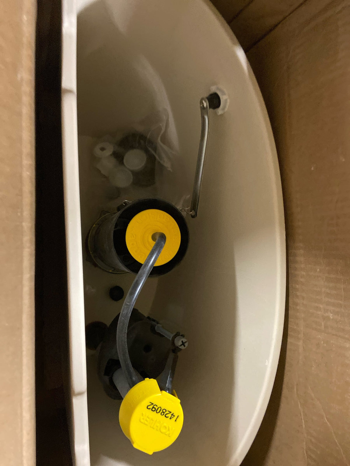 Kohler K-31614-RA-0 Cimarron 1.6 GPF Toilet Tank Only - Right Hand Lever - White