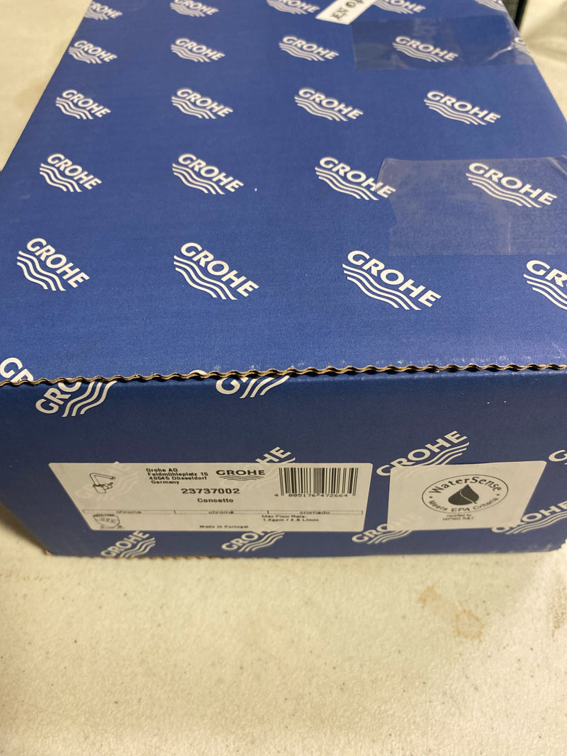 Grohe 23737002 Concetto 1.2 GPM Single Hole Bathroom Faucet with Pop-Up Drain Assembly - Starlight Chrome