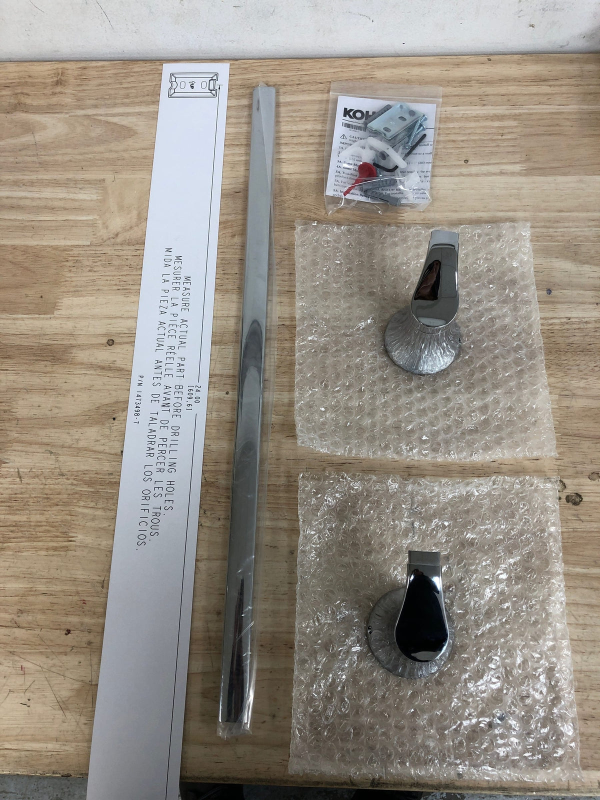 Kohler K-27394-CP Simplice 24" Towel Bar - Polished Chrome