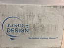 Justice Design Group Lighting CER-0955-BIS Wall Sconce with Ceramic Bisque Shades, White