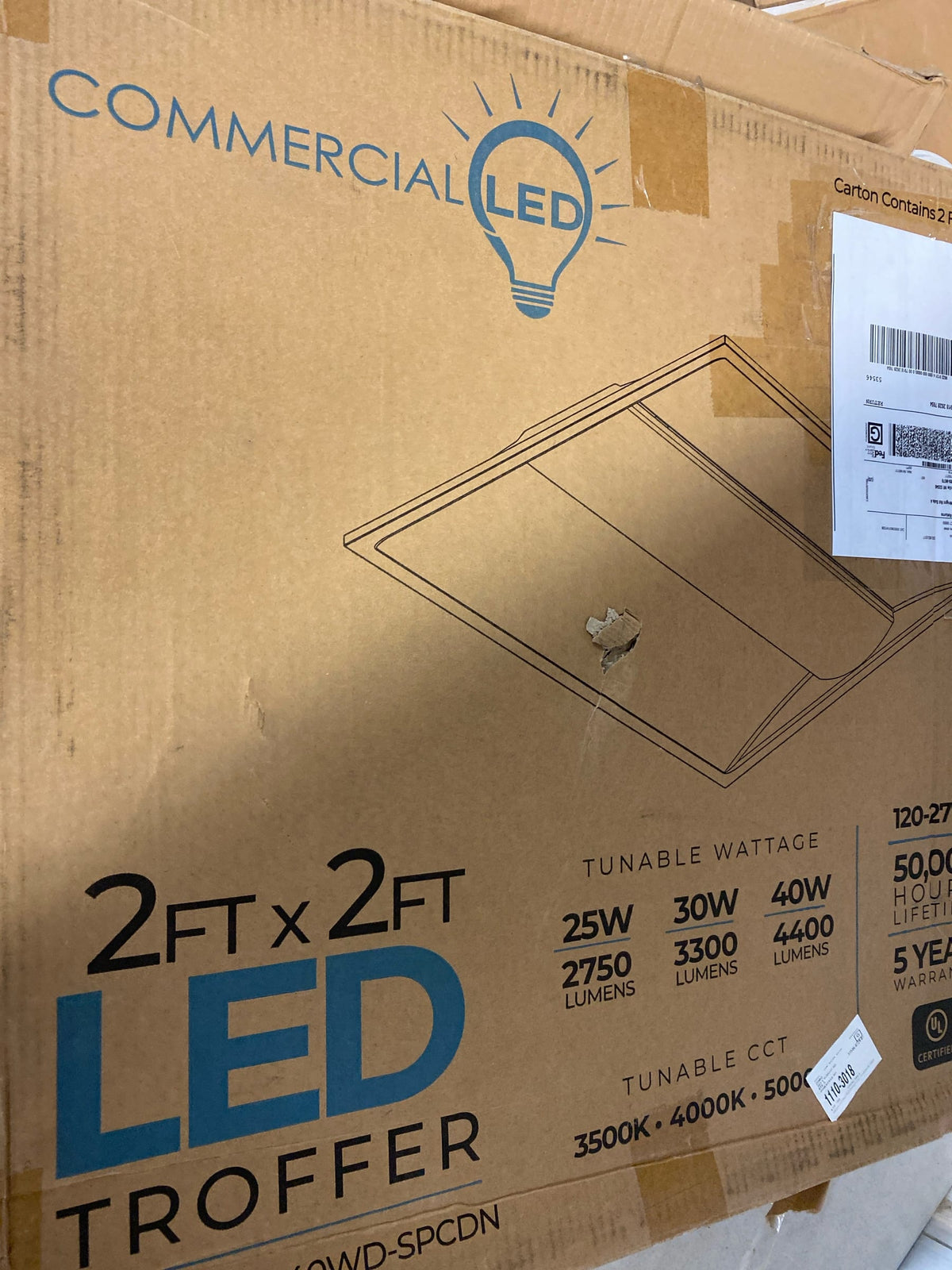 Commercial Led 2X2 LED TUNABLE TROFFER