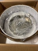 Progress Lighting P3696-0930K9 Inspire Light 13" Wide Integrated LED Flush Mount Drum Ceiling Fixture with Off White Linen Shade - Brushed Nickel