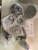 Delta Faucet Galeon Single Handle Brushed Nickel Shower Faucet with H2Okinetic Shower Head, Shower Faucet Set, Shower Trim Kit, Shower Fixtures, Lumicoat Stainless T14272-SS-PR (Valve Not Included)