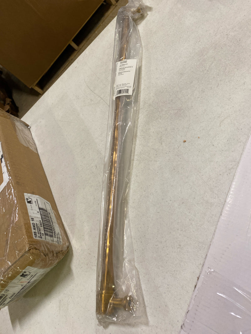 Signature Hardware 954061-24 Lazzara 24 Inch Center to Center Hammered Appliance Pull - Brushed Gold