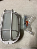 Private brand unbranded G19716-WH White LED Outdoor Bulkhead Light with CCT Color Switchable from 3000K, 4000K, 5000K