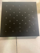 Delta 52161-KS-PR25 Universal Showering UltraSoak 12" Square 2.5 GPM Single Function Rain Shower Head with Touch Clean and H2Okinetic Technology - Lumicoat Black Stainless