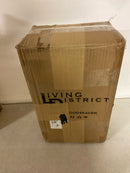 NEW modern Elegant Lighting outdoor sconce Raine 12" Tall - Black cylinder