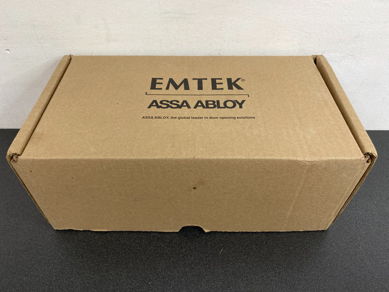 Emtek 8854US19 9" Height Quincy Sideplate Classic Brass Dummy Set - Flat Black