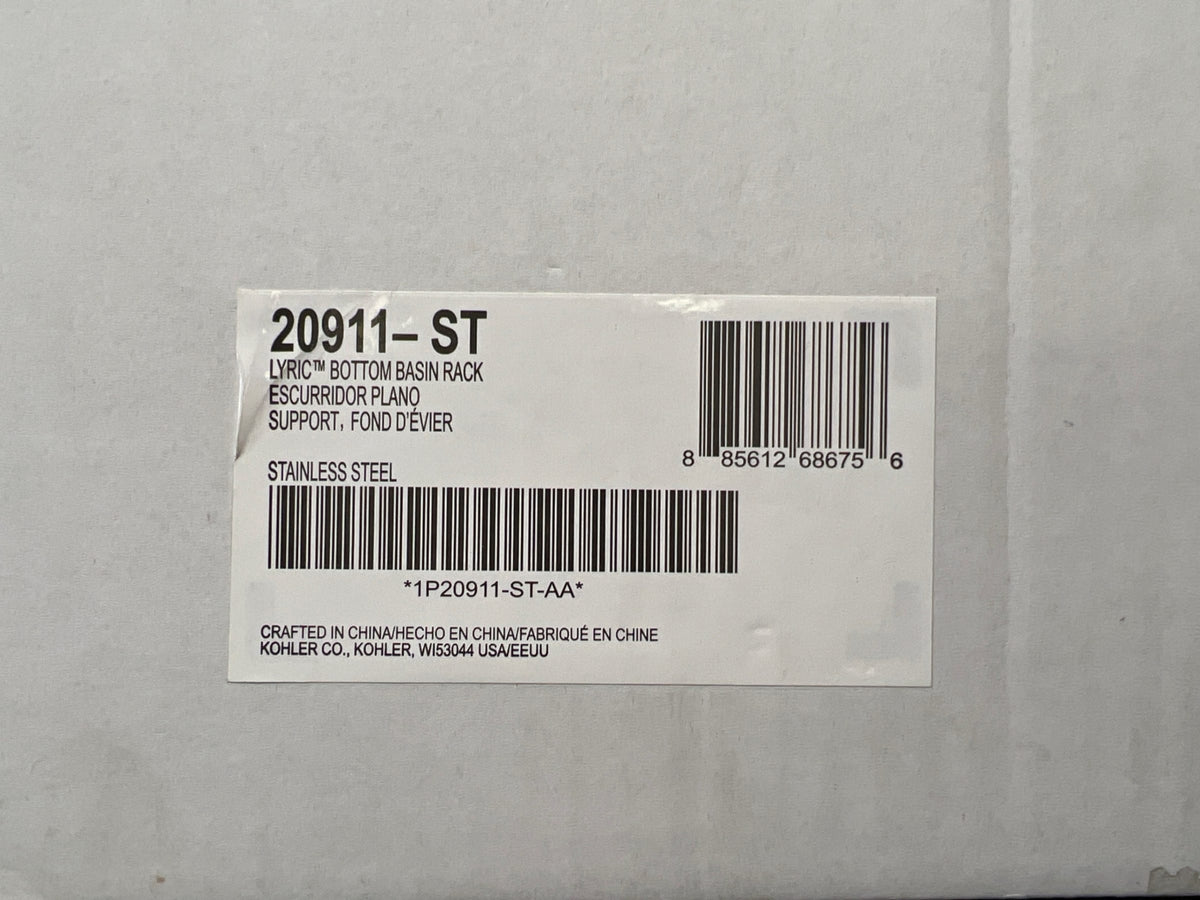 Kohler Lyric 29-3/4" L x 16-1/16" W Basin Rack for use with K-RH20910-NA Sink