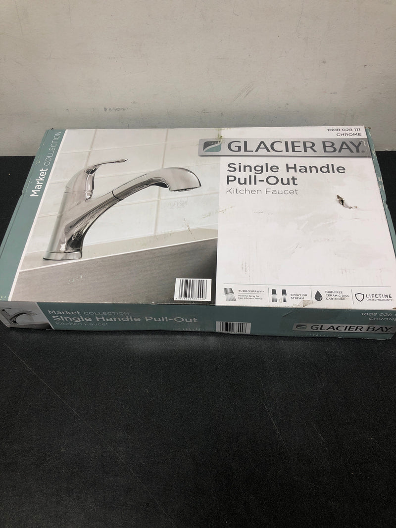 Glacier bay HD67737-0001 Market Single-Handle Pull-Out Sprayer Kitchen Faucet in Polished Chrome