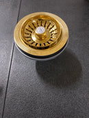 Shaws SW734EG Shaws 3-1/2" Basket Strainer - English Gold