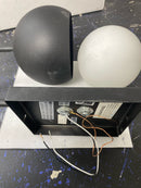 Capital Lighting 651611BI Dolby 16" Tall Wall Sconce with Metal and Frosted Glass Shade - Black Iron