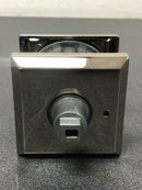 Baldwin PVFEDTSR055 Federal Privacy Leverset with Traditional Square Rose - Polished Nickel