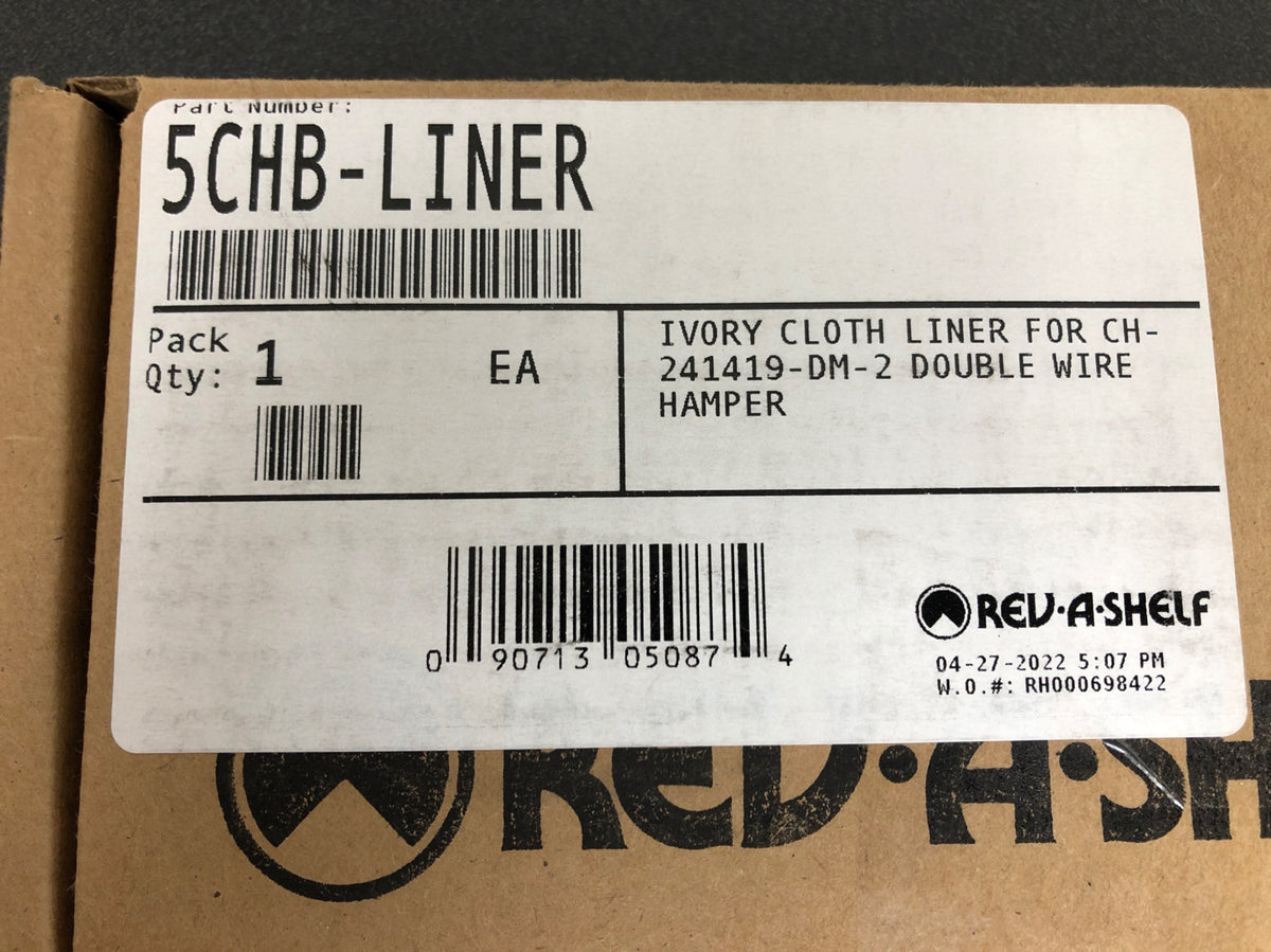 Rev-A-Shelf 5CHB-LINER Cloth Hamper Bag for CH-241419-DM-2 - Ivory