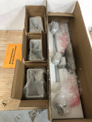 Justice Design Group FSN-8443-55-OPAL-NCKL-LED3-2100 Fusion 3 Light 26" Wide LED Bathroom Vanity Light with Rectangle Opal Shades from the Era Series - Brushed Nickel