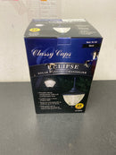 Classy Caps HL152 Eclipse 6-1/2" Wide LED Solar Outdoor Pendant Light - Black