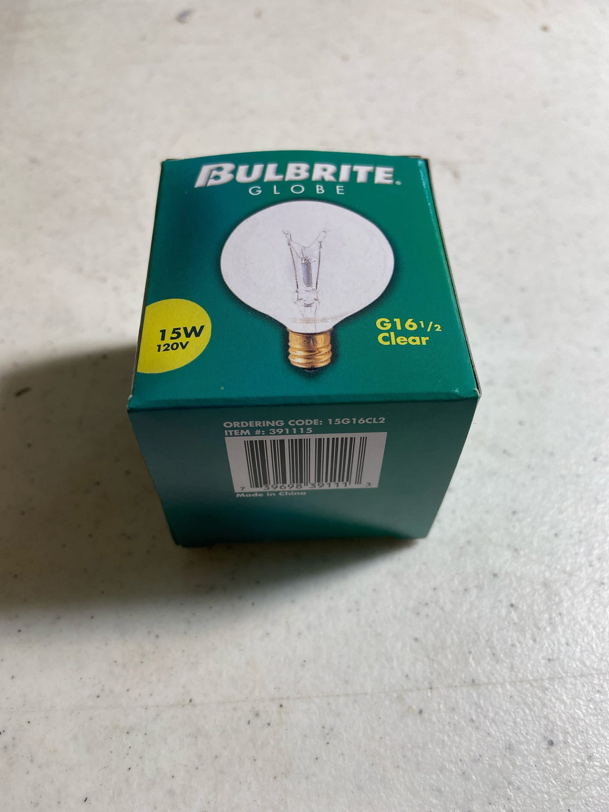 Bulbrite 391115 - 15G16CL2 G16 5 Decor Globe Light Bulb